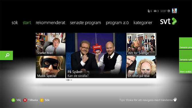 TV4Play, TV3Play and SVTP lay (SWE) Xbox Feedback