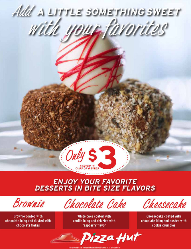 pizza hut dessert bites taylersmith dessert flyers